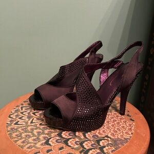 Poetic License flashy satin dress shoes